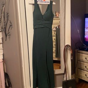 Beautiful long elegant forest green windsor dress size M